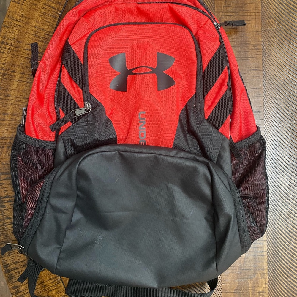 Under Armour Men's Backpack in Red and Black